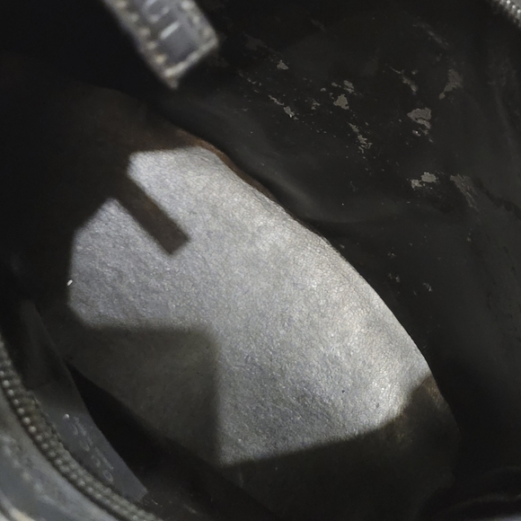 Gucci Matte Black Leather Hobo Bag By Tom Ford Authentic Vintage - Picture 6 of 12